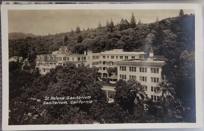 Image for Real Photo Post Card: "St. Helena Sanitarium, Sanitarium, California"