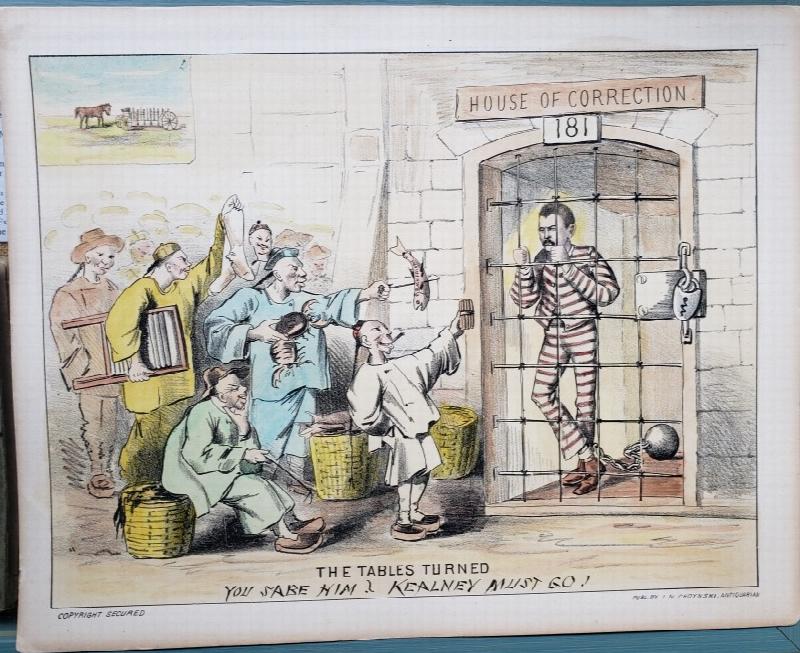 Image for Original Hand-colored Lithograph - "The Tables Turned"