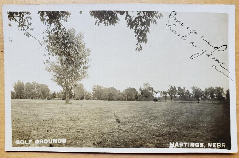 Image for Real Photo Post Card - "Golf Grounds, Hastings, Nebr."