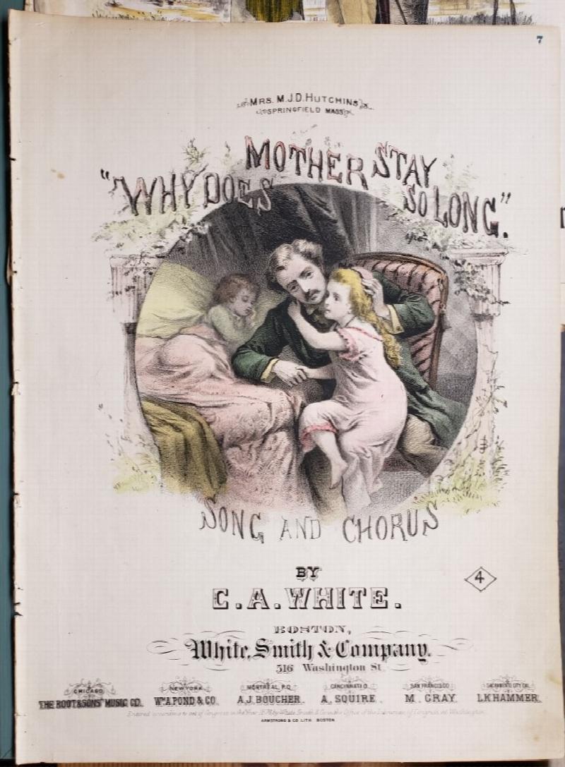 Image for Original Sheet Music - "Why Does Mother Stay So Long.; Song and Chorus"