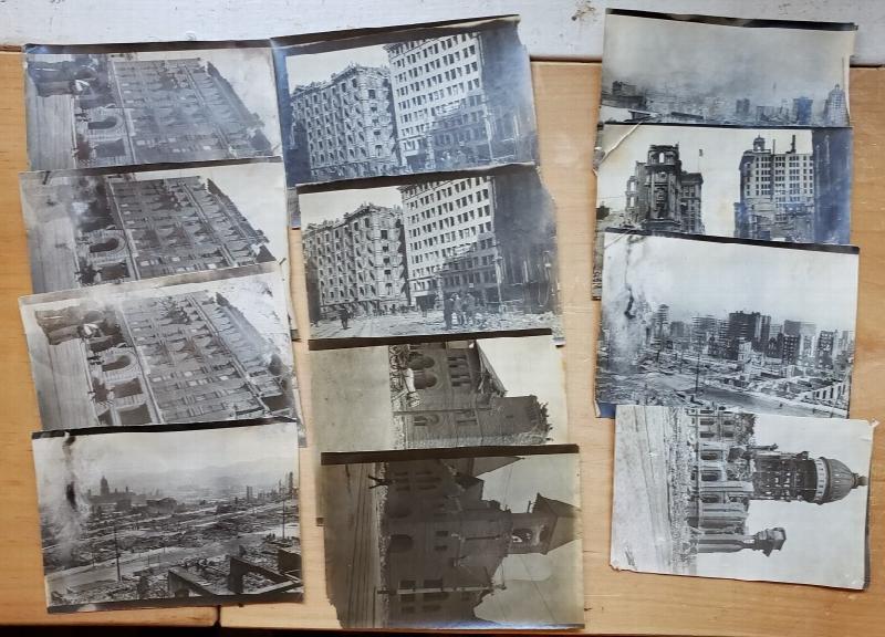 Image for Collection of Twelve Original Photographs of the 1906 San Francisco Earthquake and Fire