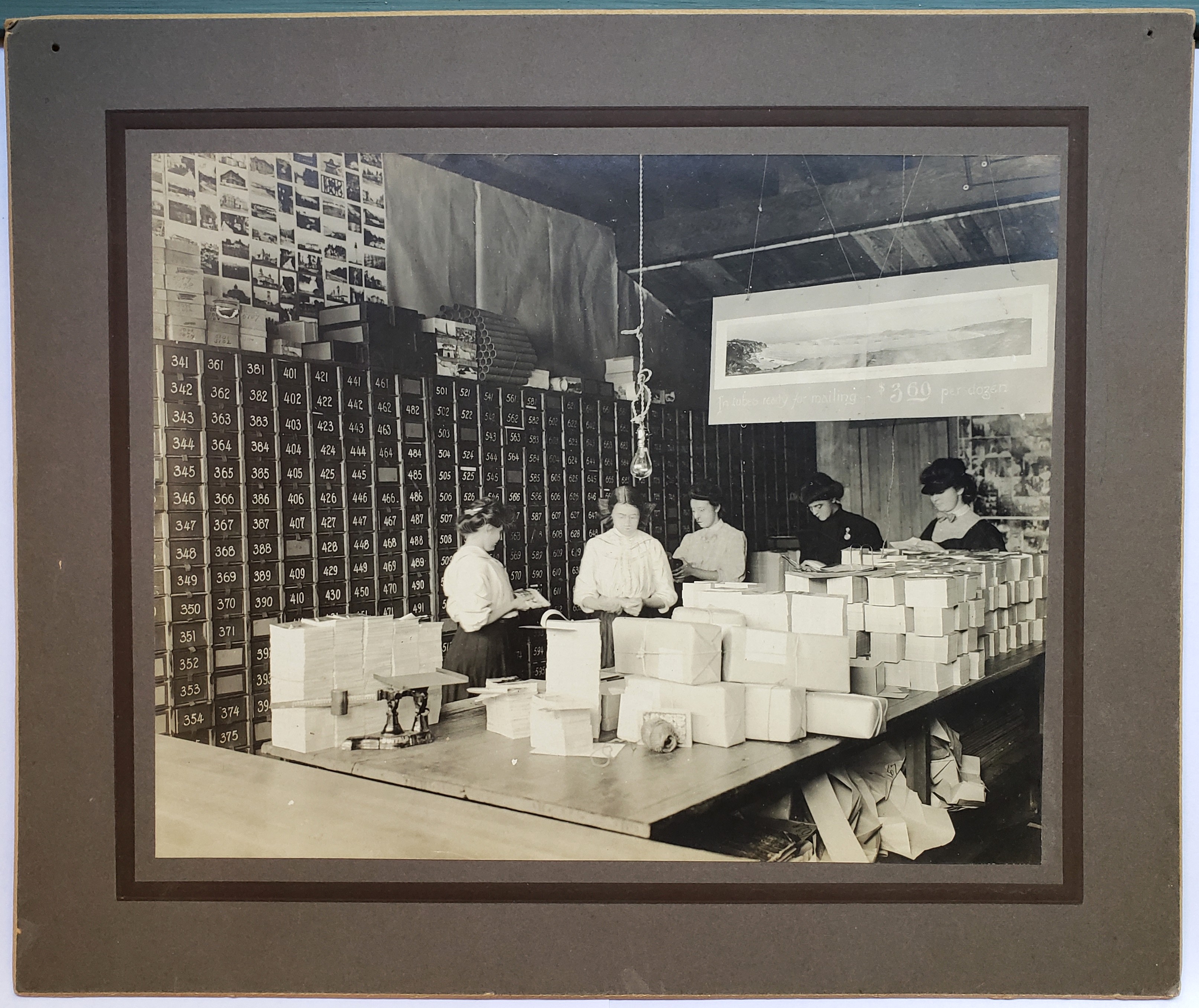 Original Photograph - Untitled [Interior of Natural Color Kinematograph Company with Employees Busy at Work], c. 1910