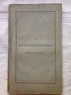 Image for The South-Boston Unitarian Ordination.